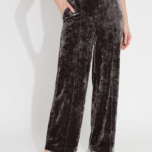 Elegant Lysse Velvet Women's Wide Leg Pants
